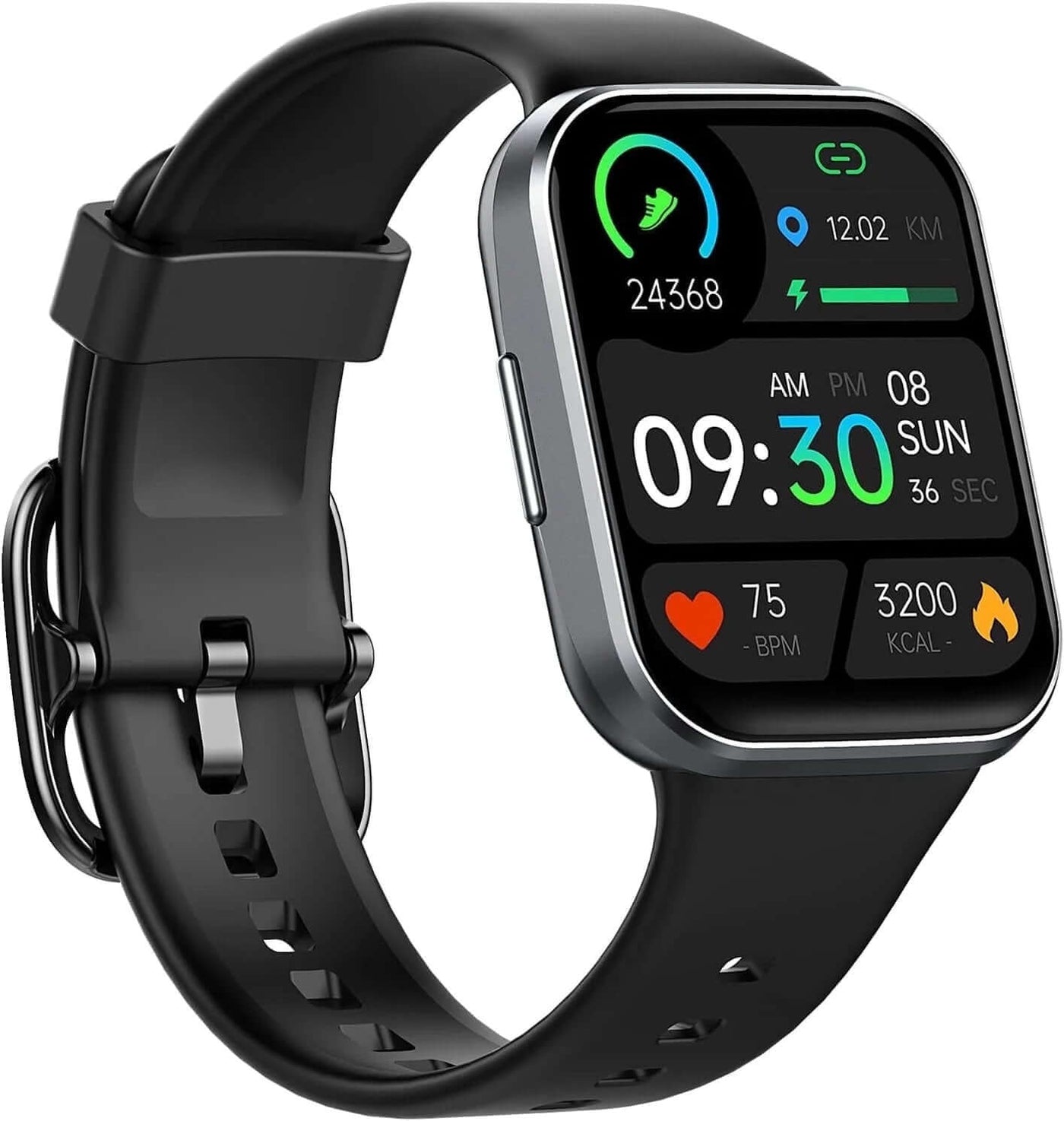 Smart Watch for Men Women, Fitness Tracker Heart Rate/Sleep Monitor, Fitness Watch Step/Calorie Counter, 25 Sport Modes IP68 Waterproof Activity Trackers, Smartwatch for Android Ios