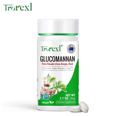100PCS Glucomannan Powder, Weight Loss| Vegan & Vegetarian | Non-Gmo, Gluten Free