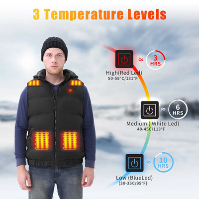 Heated Vest With Hood