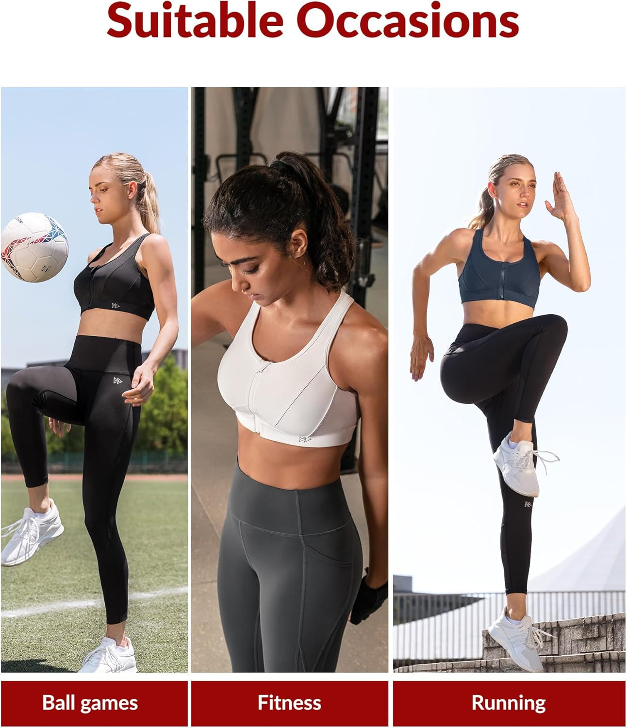 Zip-Front Sports Bra