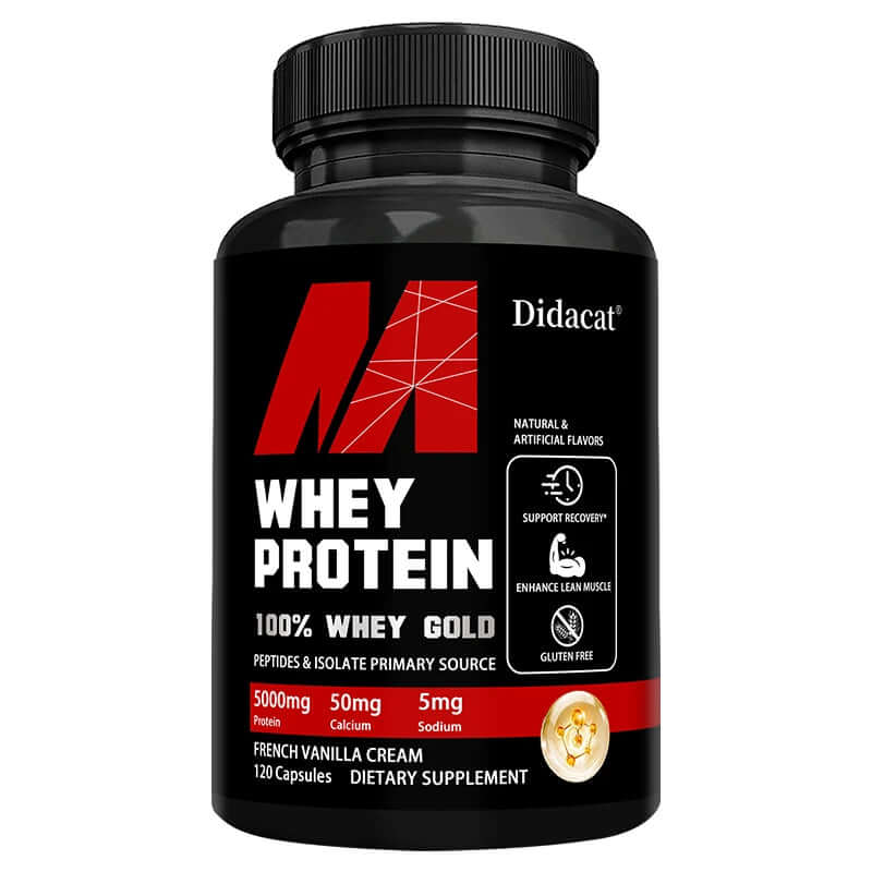 Whey Protein Supplement - Contains 5000Mg of Protein - Supports Recovery, Balanced Muscle Health, Gluten Free