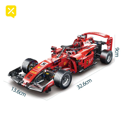 Toylinx 1/18 455PCS F1 RC Race Cars Sets MOC Remote Building Blocks Control Car Christmas Halloween Kits Building Toys for Kids