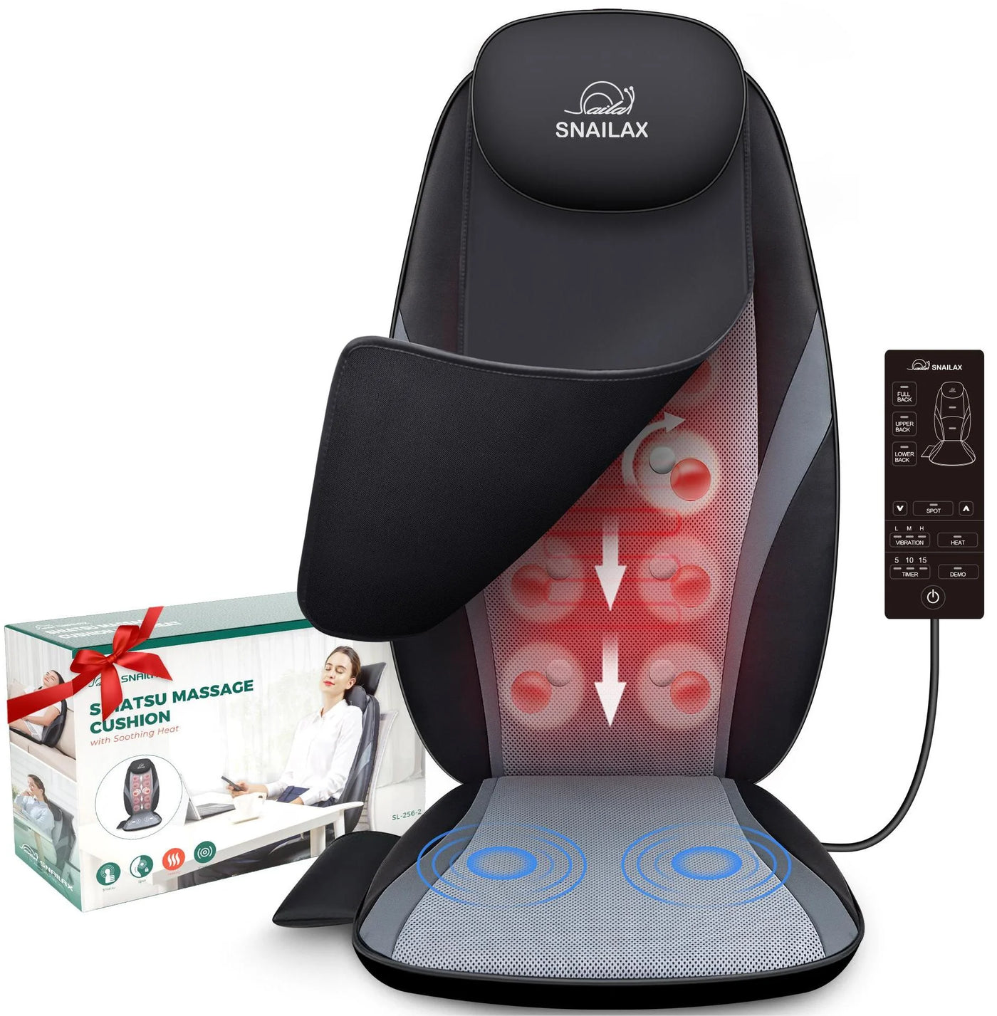 Heated Back Massager Seat Cushion