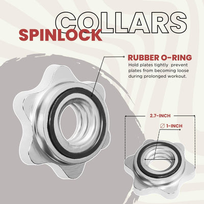 1in Adjustable Dumbbell Handles Pair